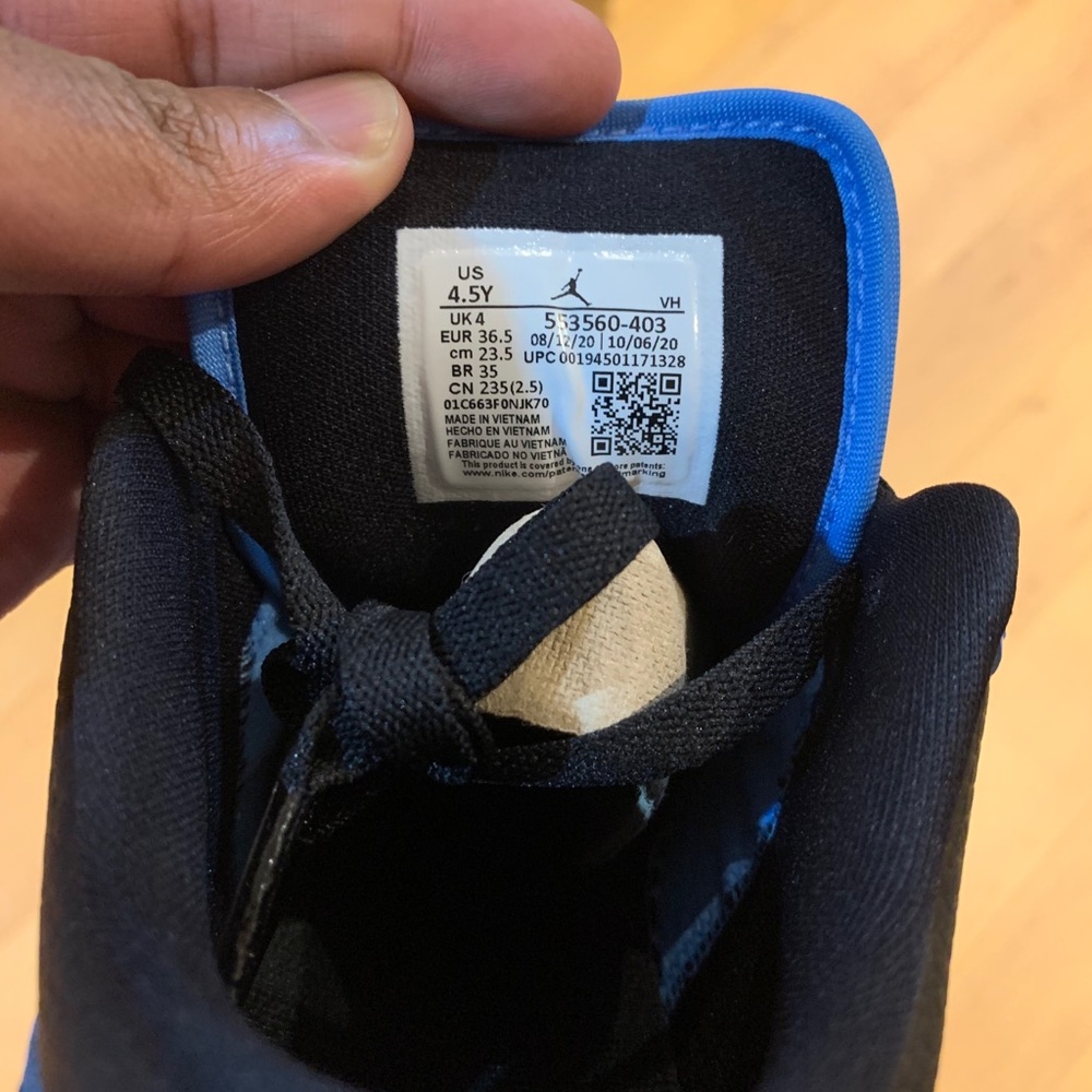 -Edm- 💠*NEW* Air Jordan 1 Low “University Blue” (GS) - Picture 9 of 11